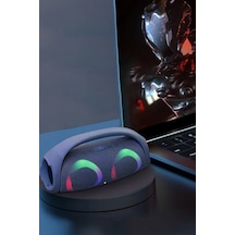 Ledli Işıklı Extra Bass Taşınabilir Ses Bombası Kablosuz Bluetooth Hoparlör