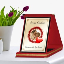 Kişiye Özel Kırmızı Plaket anneler Günü Temalı 3
