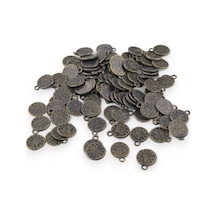 14 Mm Osmanlıca Hat Modeli Paslanmaz Pirinç Metal Pul 10 Adet