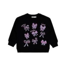 Civil Girls Fiyonk Baskılı 2'li Set 2-5 Yaş Sweatshirt Çok Renkli
