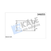 Kale 346055 Motor Su Radyatörü - Seat Inca 1995-2003 1.4 İ Manuel Şanz. Klimalı Modeller 1h0121253c - 1h0121253p - 1h0121253a - 1h0121253ak - 6k0121253m