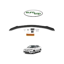 Eurocap Toyota Corolla Ön Kaput Koruma Rüzgarlığı Akrilik Abs Parlak Siyah Deflektör 2008-2013