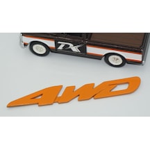 Dk Tuning Arazi Off Road 4wd Turuncu Abs Yazı Logo Amblem Bagaj Arma