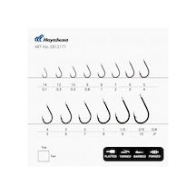 Hayabusa Hchn 121 Kısa Pa La Dövme Olta İğnesi 15li Paket Black Nikel Standart - 2-0