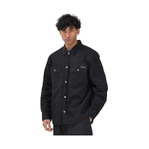 Calvin Klein Ls Utılıty Relaxed Overshırt Siyah Erkek Ceket