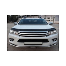 Toyota Hilux 2015-2020 Kaput Rüzgarlığı Hood Deflector Piano Black Kaput Koruma Siperliği
