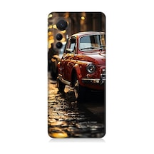 Xiaomi Mi 12 Pro Uyumlu Kırmızı Klasik Araba Desenli Silikon Kılıf