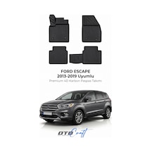 Otocraft Ford Escape 2013-2019 Araca Özel 4d Karbon Oto Paspas Havuzlu Tam Set