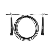 Uzunluğu Ayarlanabilir Çelik Telli Atlama İpi - Speed Rope - Siyah