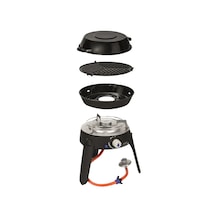 Cadac Safari Chef 30 Lp Lite Barbekü - Tüplü 3 Pişirme Yüzeyli Siyah
