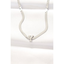 Ezoconcept 316l Çelik Y Harfli Silver Renk İtalyan Zincirli Kolye Çok Renkli