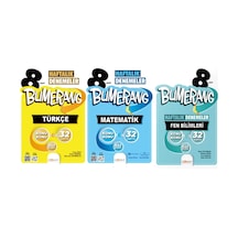 Günay Yayınları 8.sınıf Bumerang 32 Haftalık Türkçe - Matematik - Fen Bilimleri Denemeleri 3 Kitap