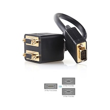 BK Teknoloji 2 Port Vga Çoklayıcı Vga Y Kablo - Vga Splitter Kablo