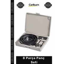 Punch Ağaç Kesme Testere Matkap Ucu Alçıpan Tavan Metal Plastik Mdf Delme Testeresi 8 Parça Panç Se
