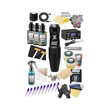 Ava Gt-xs Pen Black Dövme Makinesi Seti Yeni Başlayanlar İçin Profesyonel Tattoo Seti
