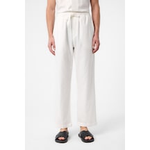 Antioch Keten Karışımlı Jogger Erkek Pantolon Ekru