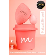 Makyaj Süngeri Fondöten Emmeyen Sponge Coffee Cup Hijyenik Flamingo Pink 1 Pro 1 Mini