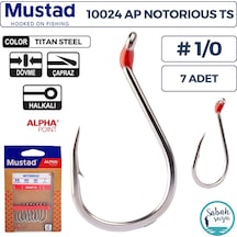 Mustad 10024 Ap Notorious Delikli Olta İğnesi Ts 1/0 7 Adet