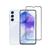 Samsung Galaxy A35 Uyumlu Tam Kaplayan Darbeye Dayanıklı Kırılmaz Cam Seramik Ekran Koruyucu