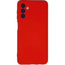 Newface Samsung Galaxy A04s Kılıf Nano İçi Kadife Silikon - Kırmızı