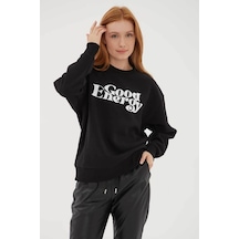 Fashion Friends Kadın Sweatshirt 24k0841k1 Siyah