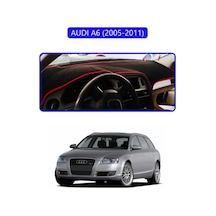 Audı A6 2005-2011 Torpido Koruma Halısı Mavi Kenar