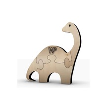 Masif Ahşap Puzzle Çocuklar Için Öğretici Boyanabilir Dinazor
