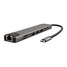 Type-c 8ın1 Hdmı Cok Fonksıyonlu Usb 3.0 Dock Statıon