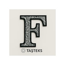 Taşlı Ütülenebilen Veya Sticker Olarak Kullanılabilen 6cm F Harfi