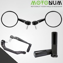 Sym Gts250 Evo Modifiye Seti-siyah-yuvarlak Gidon Ayna-md09308