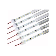 Alüminyum Kasa Lı 5730 Ledli Çubuk Led Bar Kırmızı -şeffaf Cam