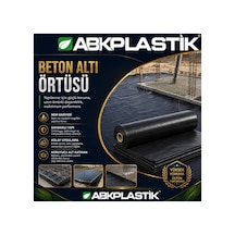 Abk-beton-500m2 500 M² 125m X 4m Beton Altı Örtüsü Şantiye İnşaat Naylonu Abkplastik