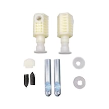 Suntek Klozet Oturağı Vidası 400kg Yük Kapasitesi Donanımı Uzatılmış Yan Montajlı