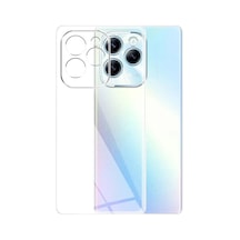 Newface İnfinix Hot 40i Kılıf Lüx Şeffaf Silikon Şeffaf