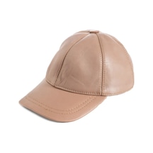 Shopiolog Şapka Unisex Hakiki Deri Beyzbol Kep