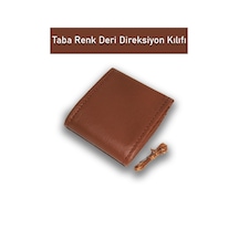 Dacia Dokker İçin Uyumlu Özel Süper Deri Direksiyon Kılıfı, Dikmeli Taba Spor Dikiş