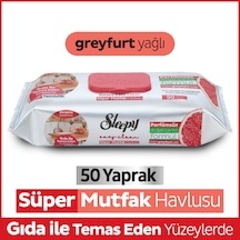 Sleepy Easy Clean Süper Yüzey Temizlik Mutfak Havlusu&mendili Greyfurt Yağlı 50 Yaprak Beyaz
