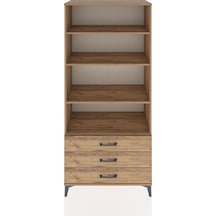 Hyperion Dolap 4 Raflı 3 Çekmeceli 88x44x195 Çam-çam Çam