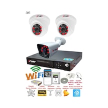 Fury 2 İç 1 Dış Kameralı 5mp Lens 2mp Görüntü Gece Görüşlü Full Hd Güvenlik Kamerası 14125525 1 Tb