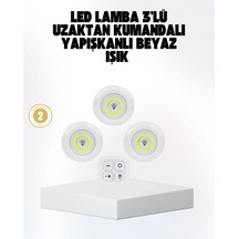 Home Kablosuz Gün Işığı 3 Lü Led Spot Lamba Kumandalı