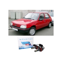 Peugeot 205 Uzun+kısa Far Ampulü H4 Ultimate Yeni Seri Beyaz 1986-1998