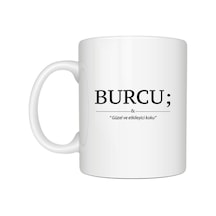 Kişiye Özel İsim Ve Anlamı Yazılı Beyaz Kupa