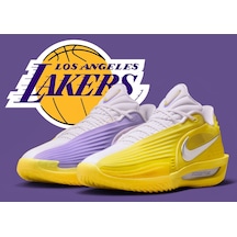 Nike G.t. Cut 3 Turbo Los 'angeles Lakers' Profesyonel Basketbol Ayakkabısı-sportxstore Sarı-mor