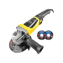 Moonshop 2800W Devir Ayarlı Avuç Içi Spiral Taşlama Makinesi 115-125 MM + 2 Adet Inox Disk