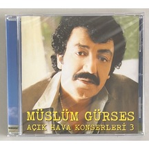 Müslüm Gürses Açık Hava Konserleri 3 Cd Jelatininde Sıfır Cd
