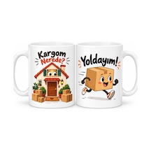 Bezos Kargom Nerede / Yoldayım 2'li Porselen Kupa Seti - Model 441 22 Çok Renkli