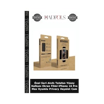 Özel Seri Akıllı Telefon Yüzey Kalkanı Ekran Filmi İphone 16 Pro Max Uyumlu Privacy Hayalet Cam