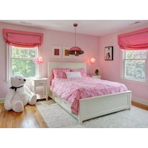 Riolight Modern,Retro Rustik Pembe Bebek Odasi,Çocuk Odasi,Genç O