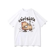 Tarzsokak Beyaz Capybara En Tees Punk Klasik Pop Kültürü Hip Hop Grafik Estetik Vintage Y2k Este