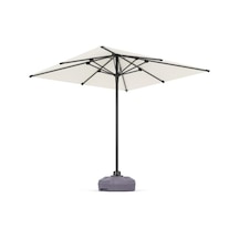 Alubrella Güneş Şemsiyesi Kare, 210 Cm, Krem Rengi Su Geçirmez Kumaş Bej